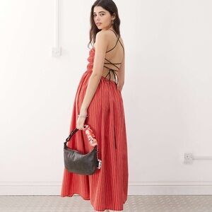 ASOS Red Strappy Maxi Dress
